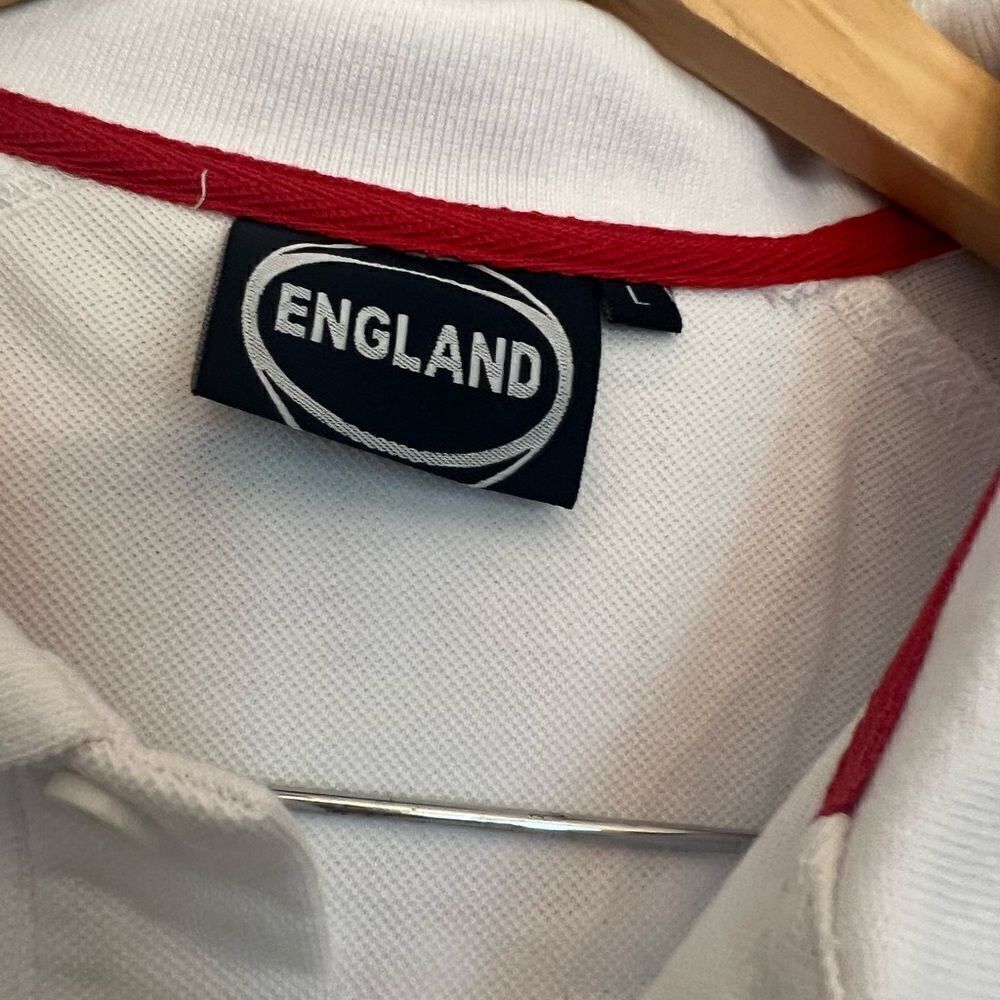 Men’s England Apparel Rose Patch embroidered Polo. Size L. - Picture 6 of 12